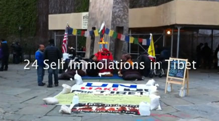 HUNGER STRIKE FAST FOR TIBET AT UN NY